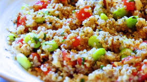 Warm Quinoa Salad w/ Edamame & Tarragon